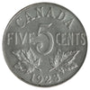 1923 Canada 5-cents ICCS Certified MS-63 (XHT 268)