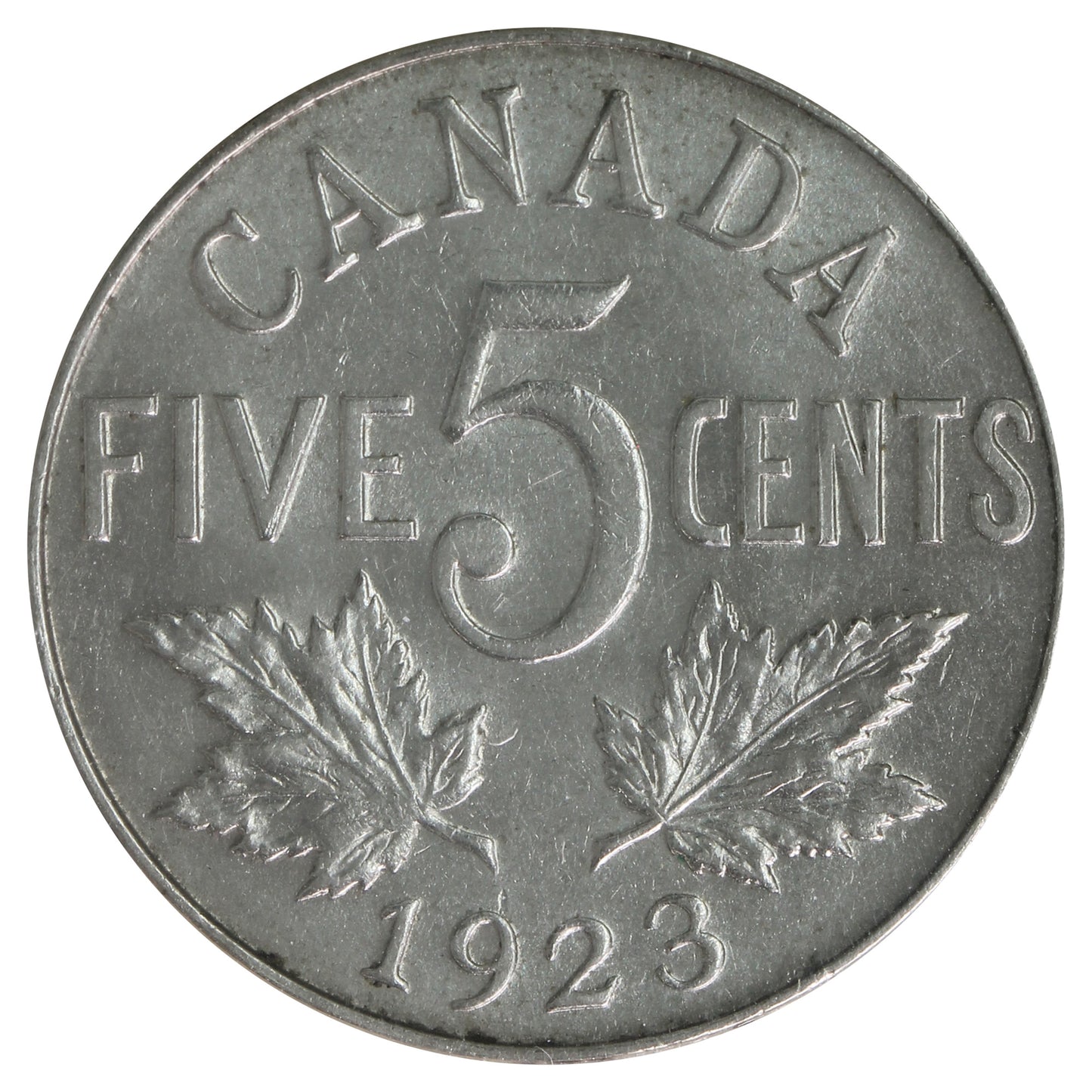 1923 Canada 5-cents ICCS Certified MS-63 (XHT 268)