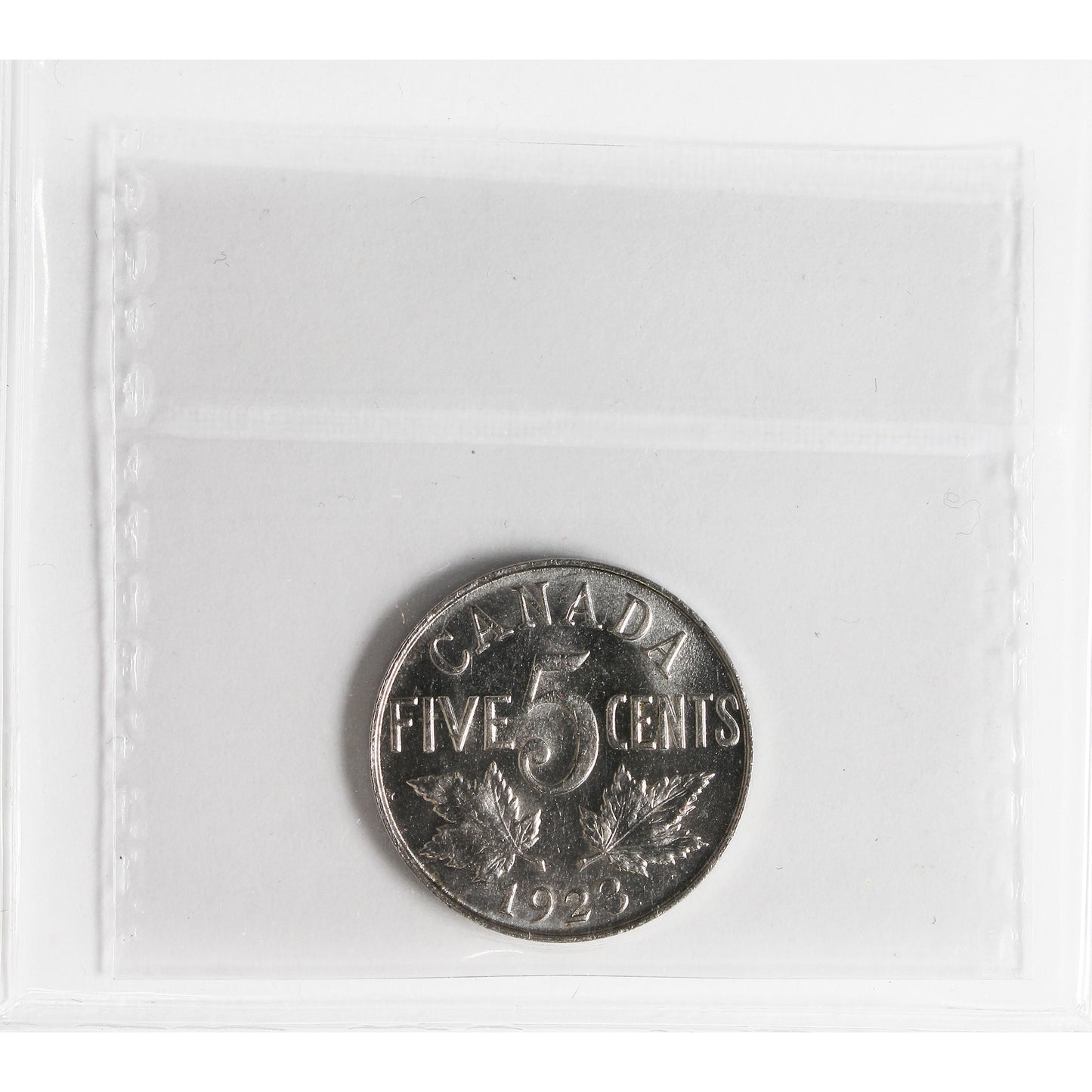 1923 Canada 5-cents ICCS Certified MS62 (XHT 269)