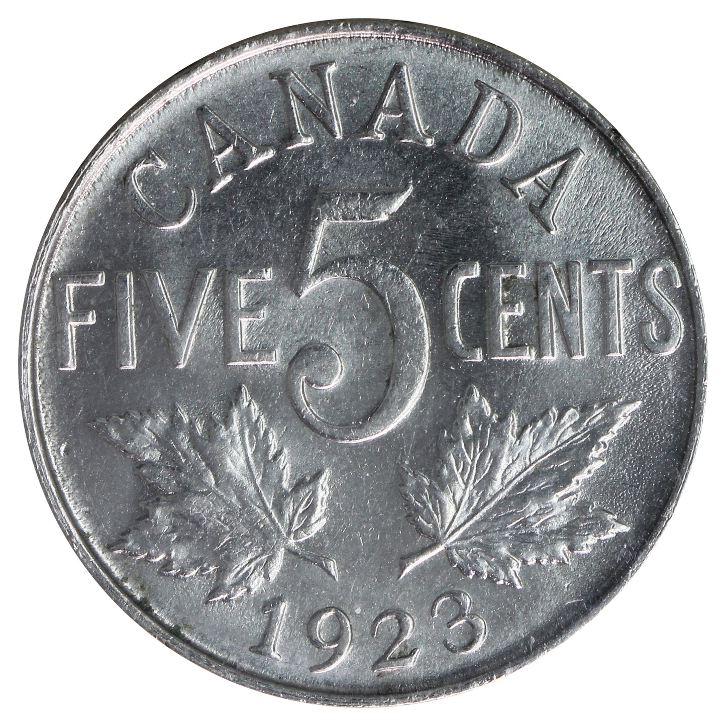 1923 Canada 5-cents ICCS Certified MS62 (XHT 269)