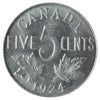 1924 Canada 5-cents ICCS Certified MS-64 (XHT 270)