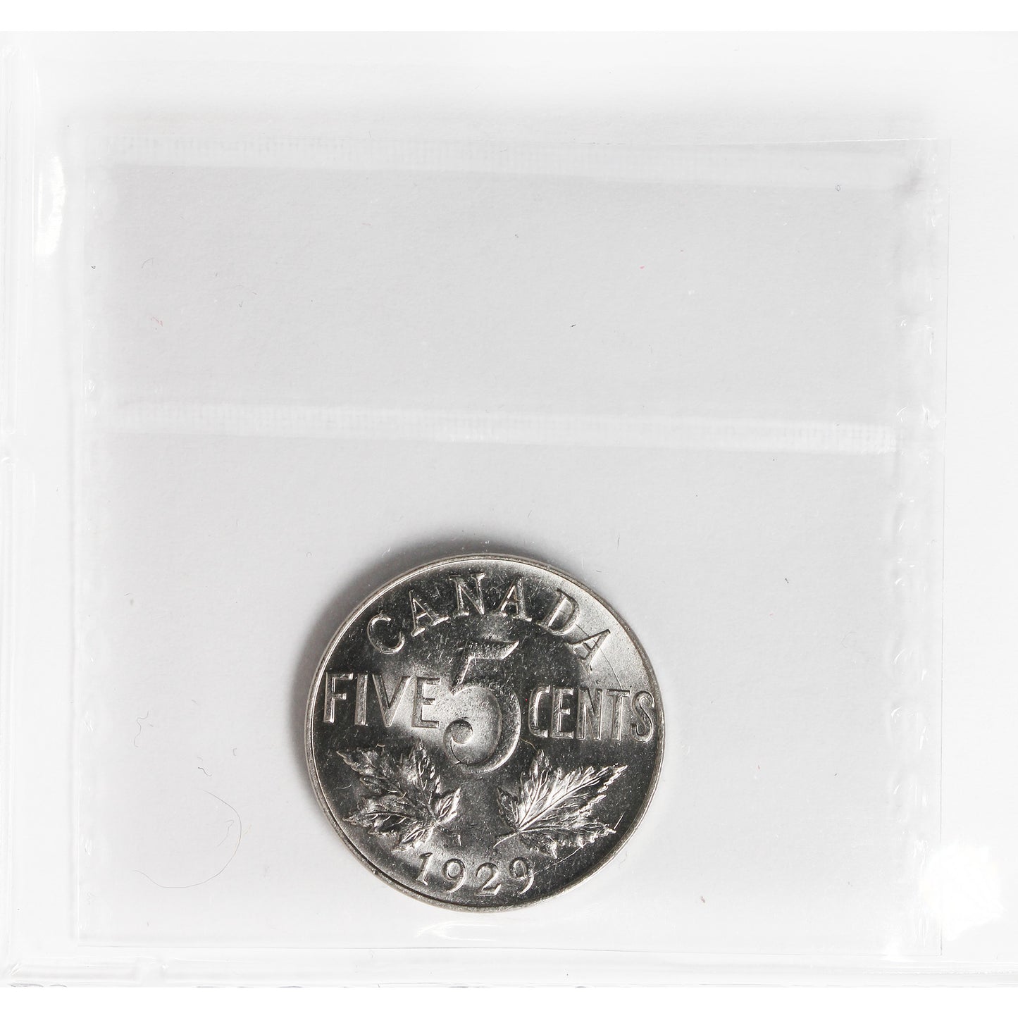 1929 Canada 5-cents ICCS Certified MS63