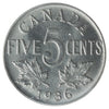 1936 Canada 5-cents ICCS Certified MS64 (XHT 292)