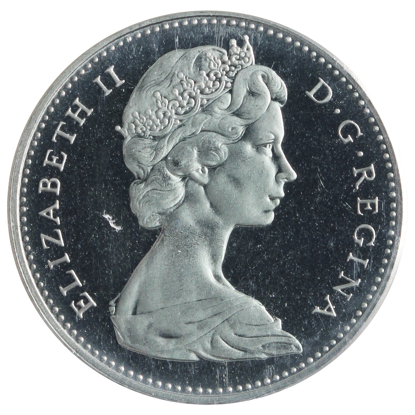 1972 Canada 5-cents ICCS Certified SP65 Ultra Heavy Cameo