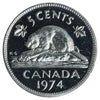 1974 Canada 5-cents ICCS Certified SP66 Ultra Heavy Cameo