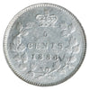 1886 Large 6 Canada 5-cents ICCS Certified AU55