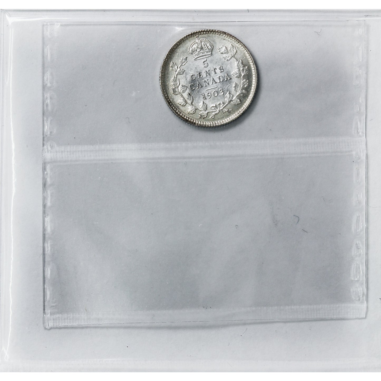 1903 Canada 5-cents ICCS Certified AU55