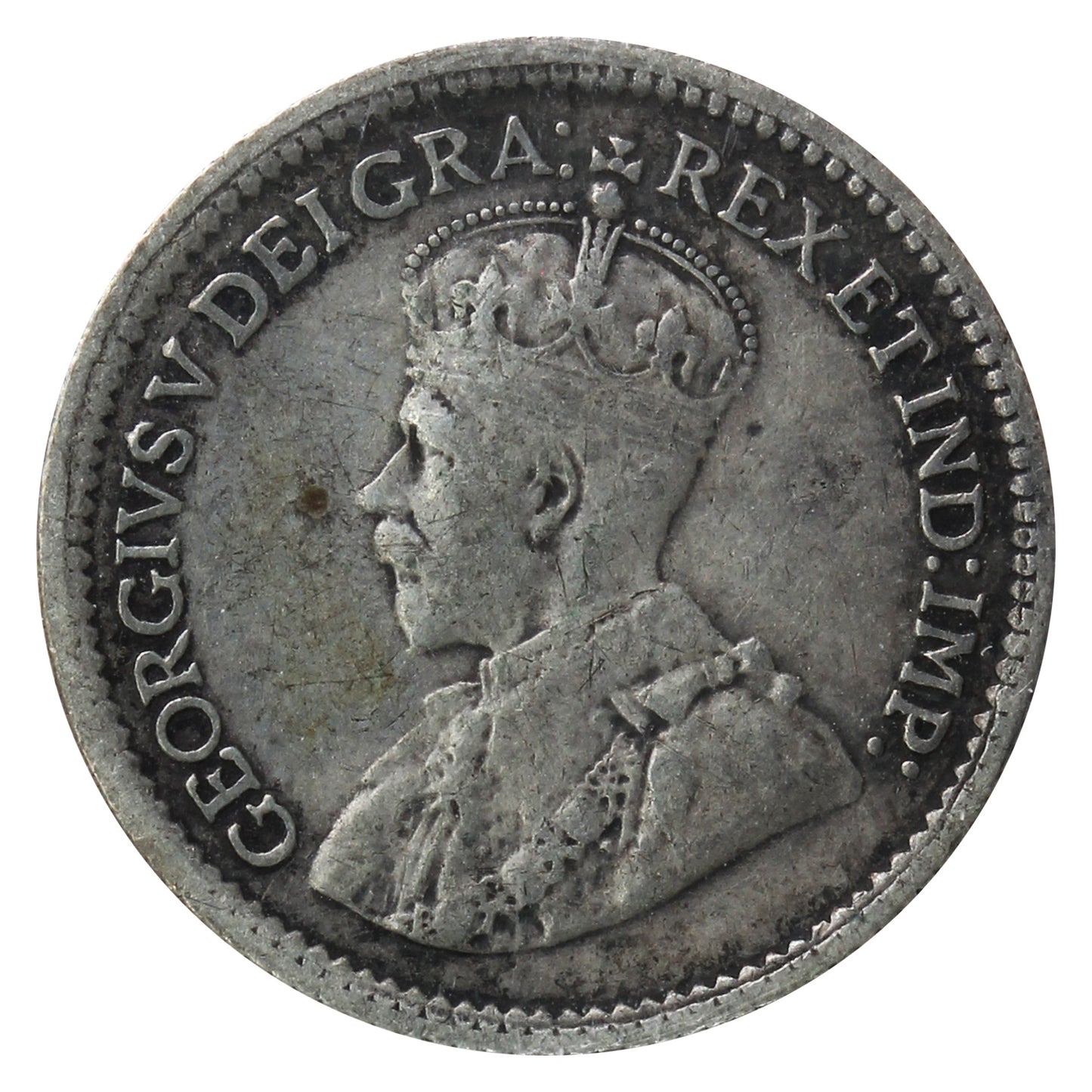 1921 Canada 5-cents ICCS Certified F15 (XHI 405) RARE