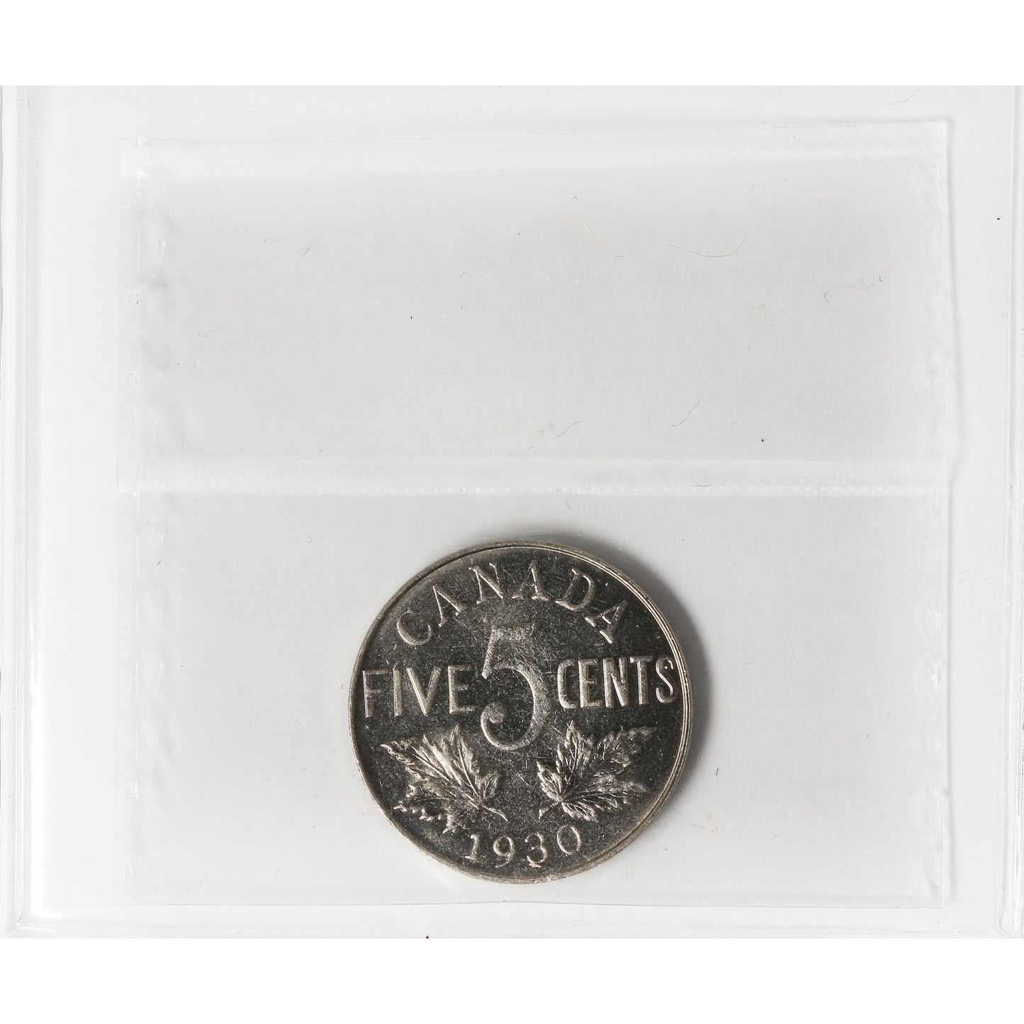 1930 Canada 5-cents ICCS Certified MS63 (XHI 407)
