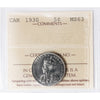 1930 Canada 5-cents ICCS Certified MS63 (XHI 407)