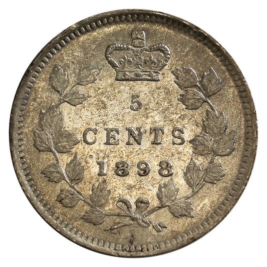 1898 Canada 5-cents Uncirculated (MS60) $