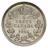 1906 Canada 5-cents Brilliant Uncirculated (MS63) $