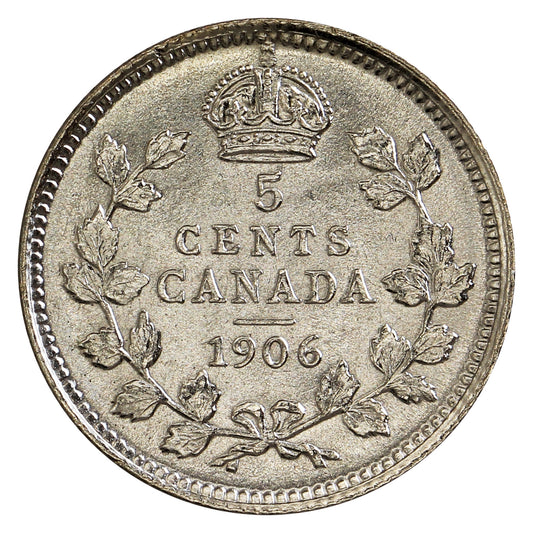1906 Canada 5-cents Brilliant Uncirculated (MS63) $