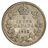 1908 Small 8 Canada 5-cents Brilliant Uncirculated (MS63) $