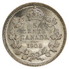 1908 Small 8 Canada 5-cents Uncirculated (MS60) $