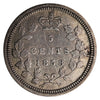 1858 Large Date RP3 Canada 5-cents Very Fine (VF20) $