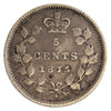 1875H Large Date Canada 5-cents Very Fine (VF20) $