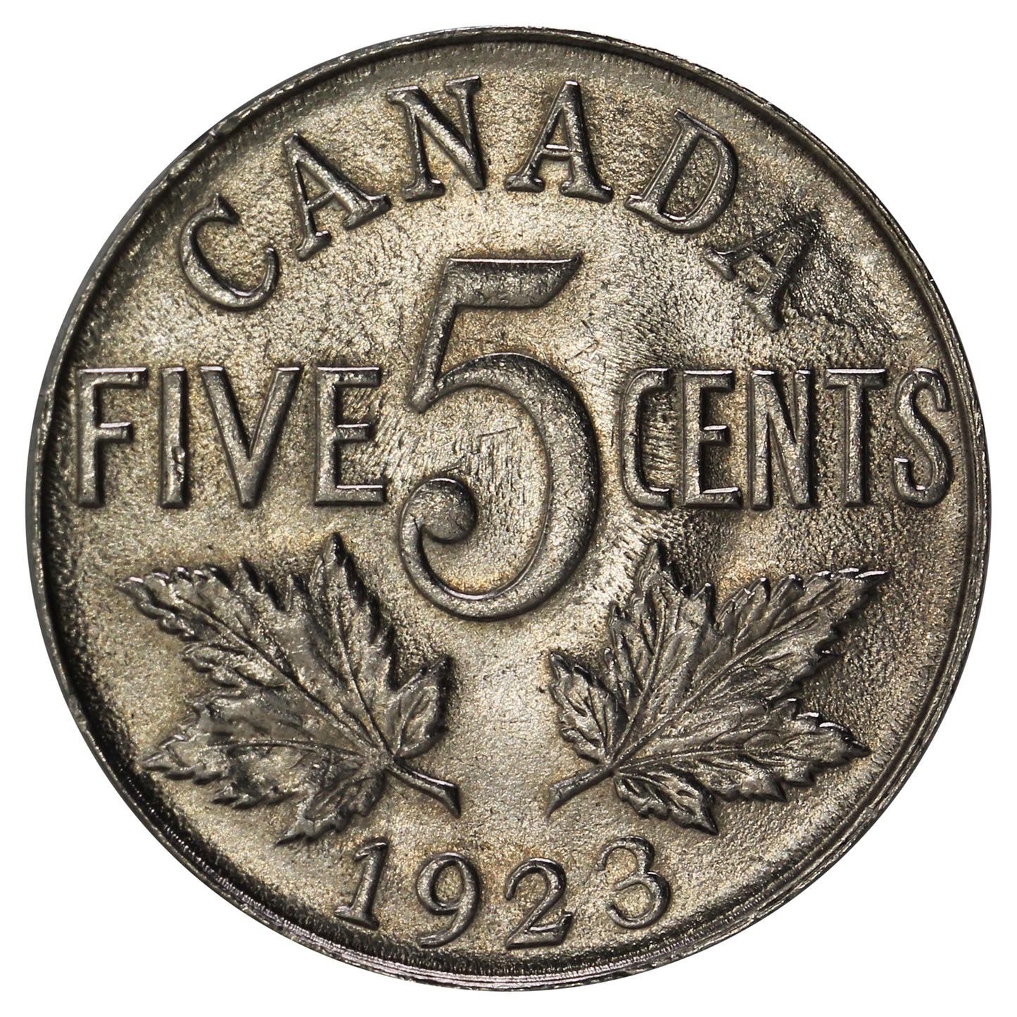 1923 Canada 5-cents Brilliant Uncirculated (MS63) $