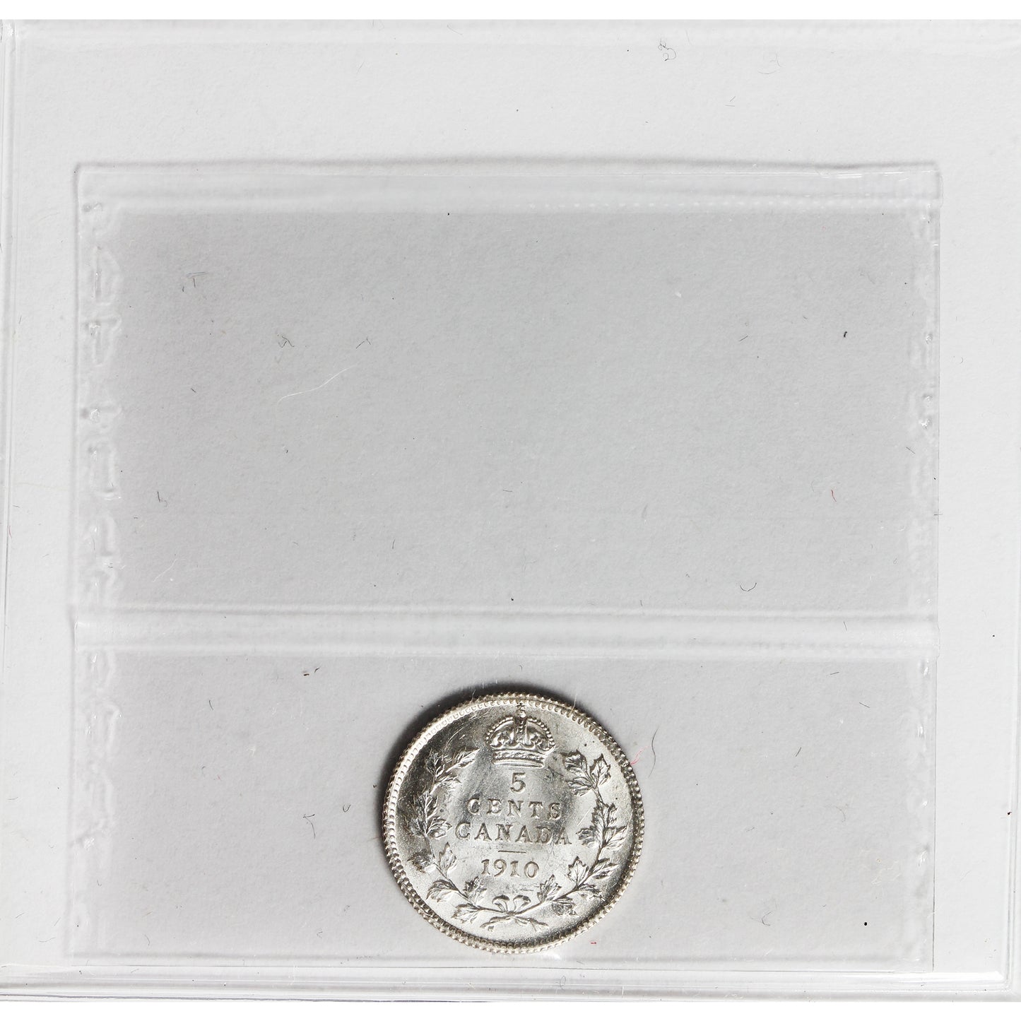 1910 Pointed Leaves Canada 5-cents ICCS Certified MS63