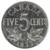 1933 Canada 5-cents ICCS Certified MS60