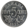 1933 Canada 5-cents ICCS Certified EF40