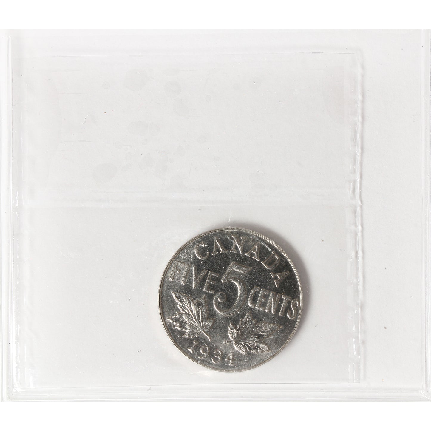 1934 Canada 5-cents ICCS Certified MS62