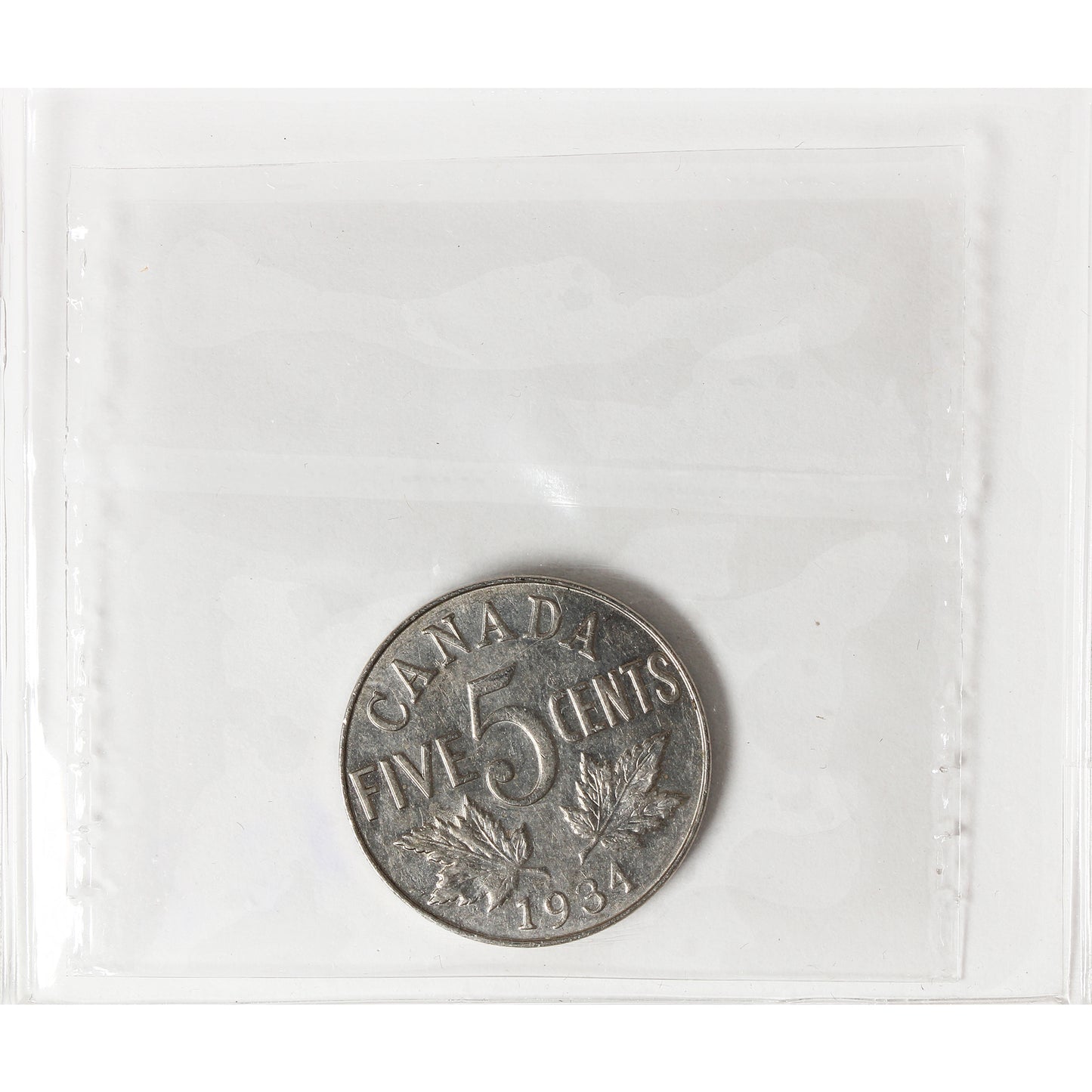 1934 Canada 5-cents ICCS Certified EF40