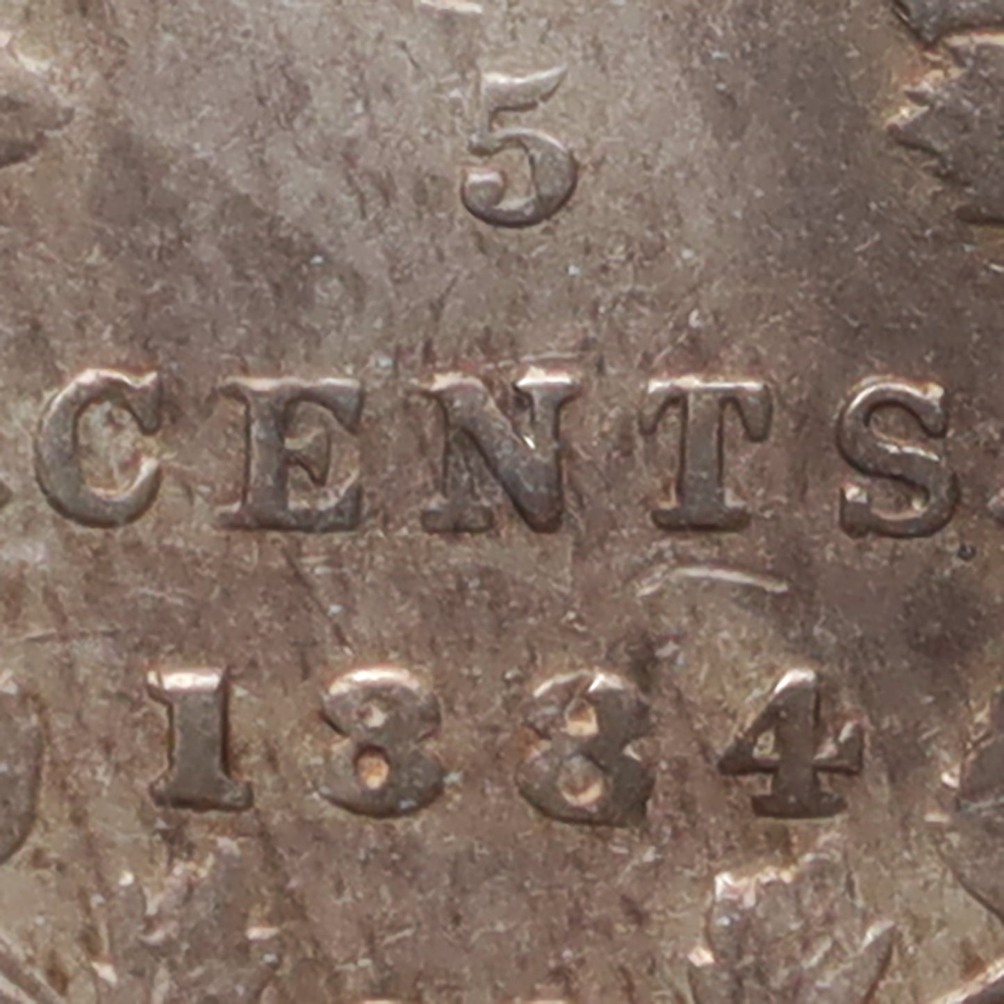 1884 Far 4 Canada 5-cents ICCS Certified EF40