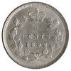 1892 Obv. 2 Canada 5-cents ICCS Certified AU55