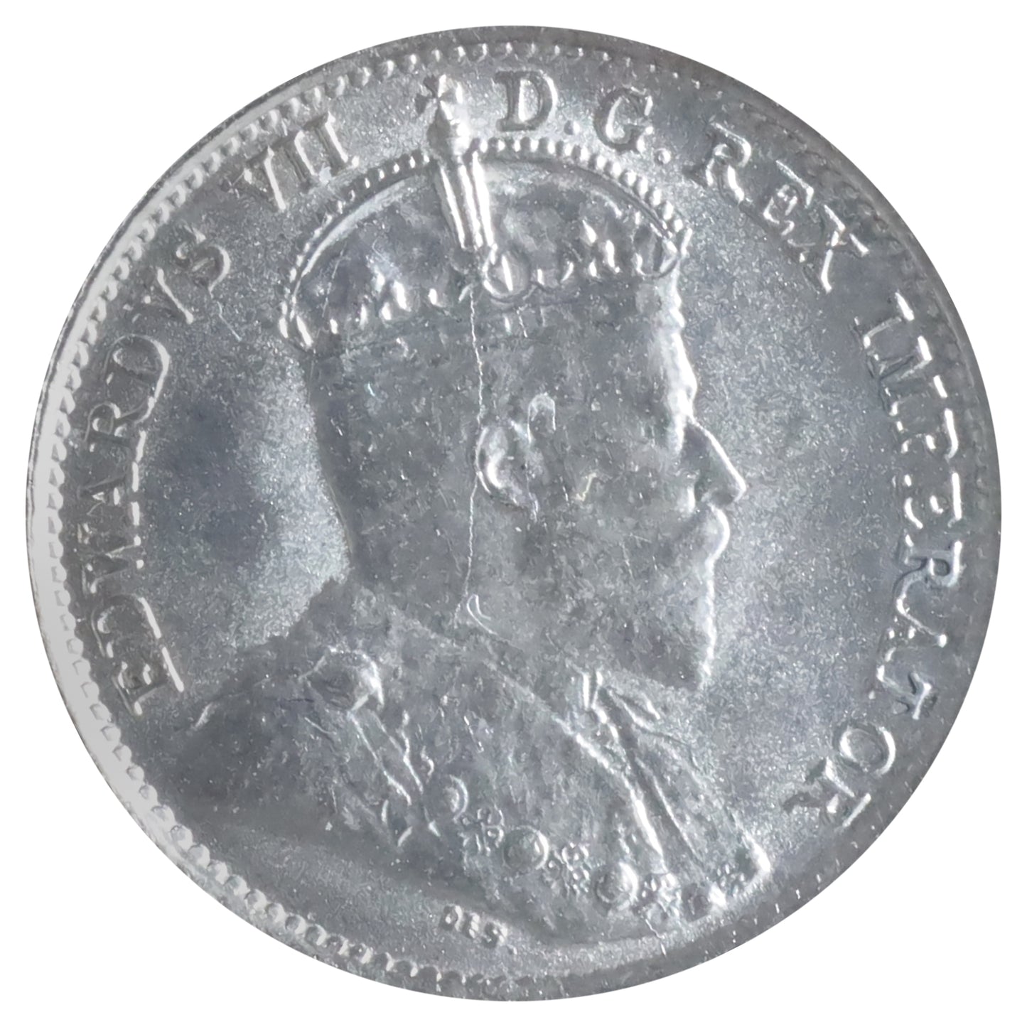 1909 Round Leaves, Bow Tie Canada 5-cents ICCS Certified MS63 (XHT 255)