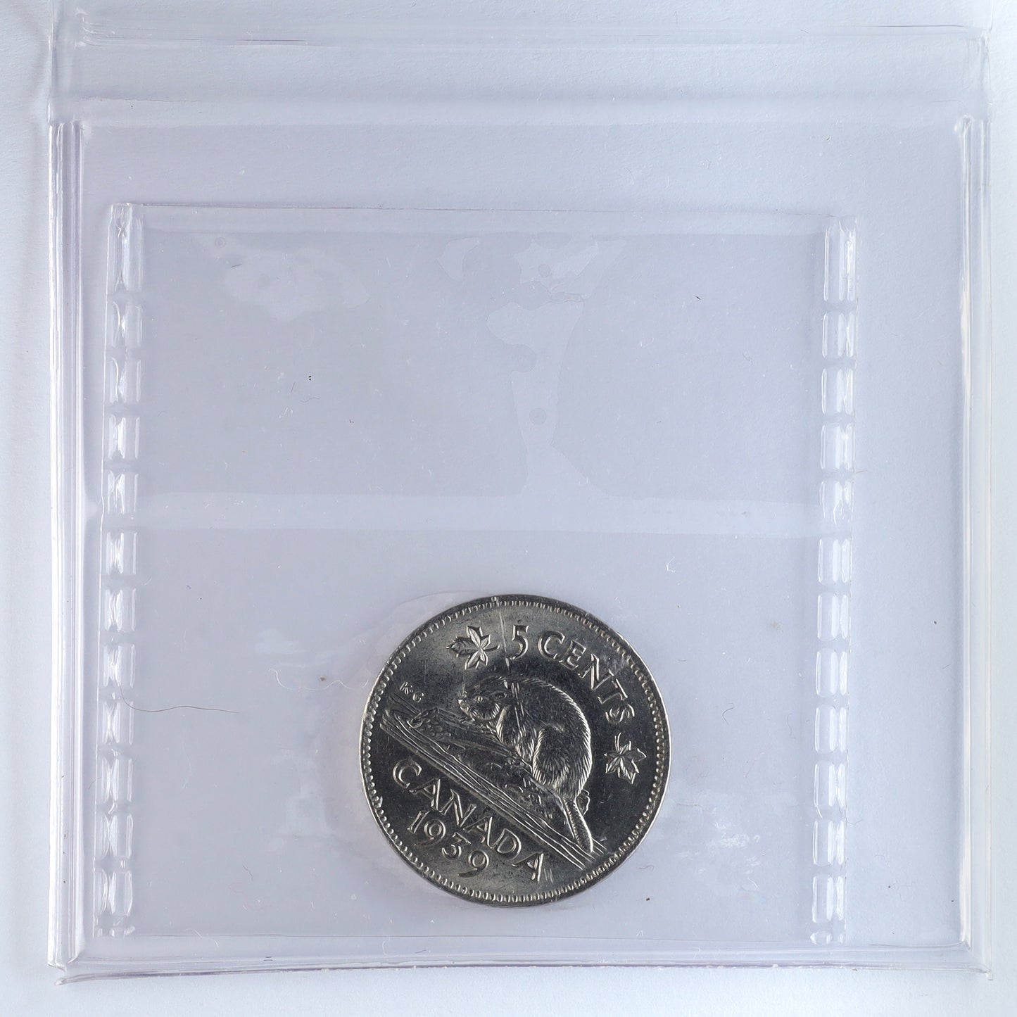 1939 Canada 5-cents ICCS Certified AU58