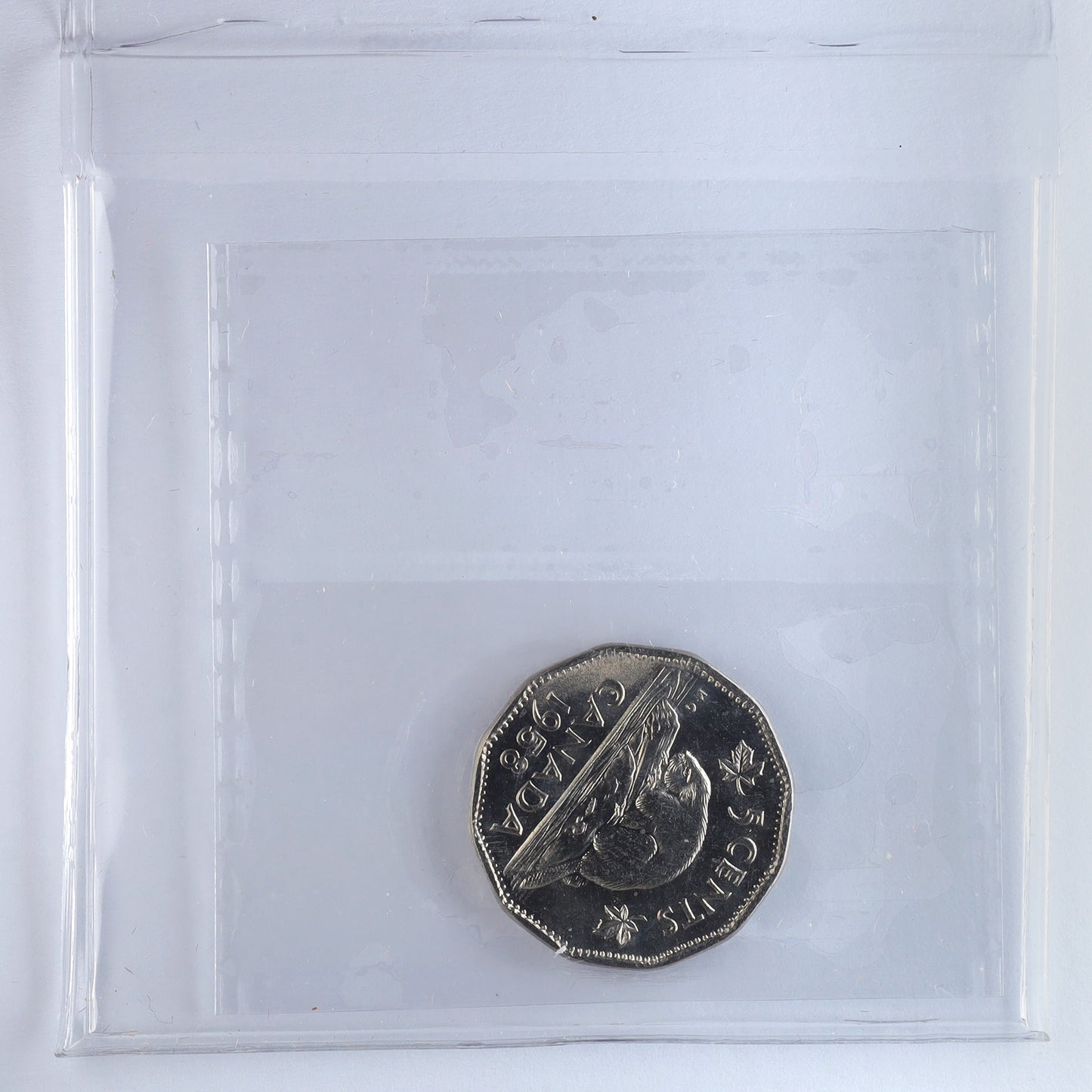 1958 Double 1958 Canada 5-cents ICCS Certified MS64