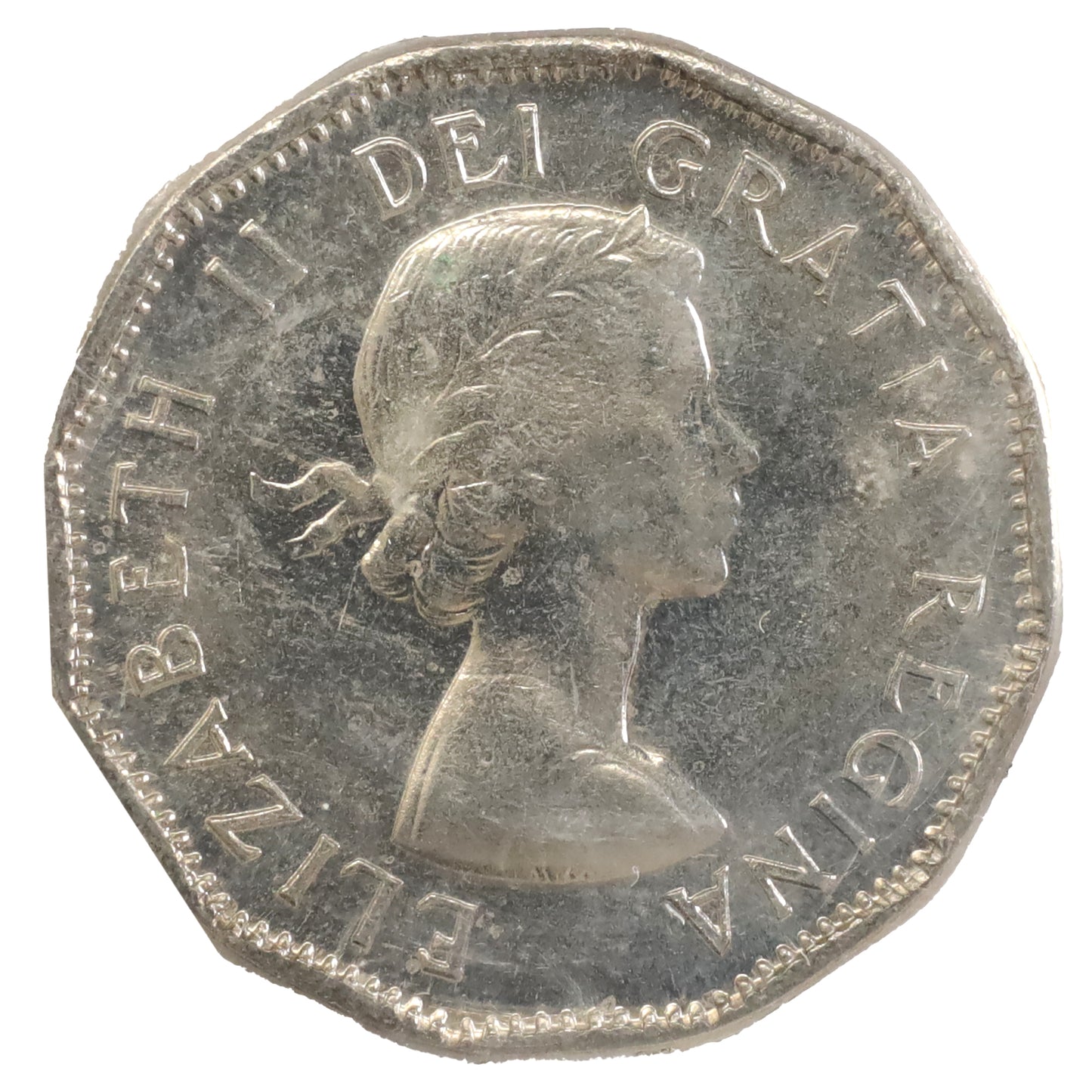 1958 Double 1958 Canada 5-cents ICCS Certified MS64