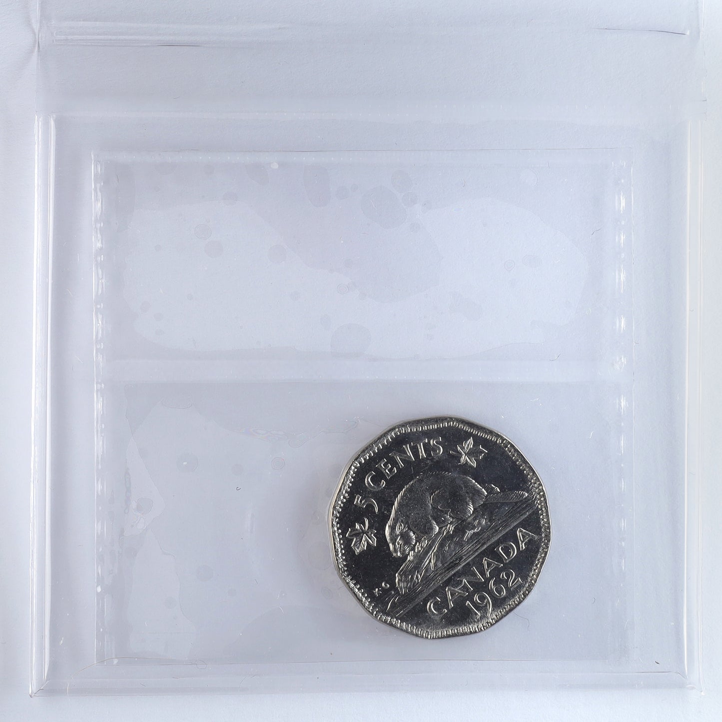 1962 Double 1962 Canada 5-cents ICCS Certified MS64