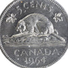 1964 Extra Waterline Canada 5-cents ICCS Certified MS64