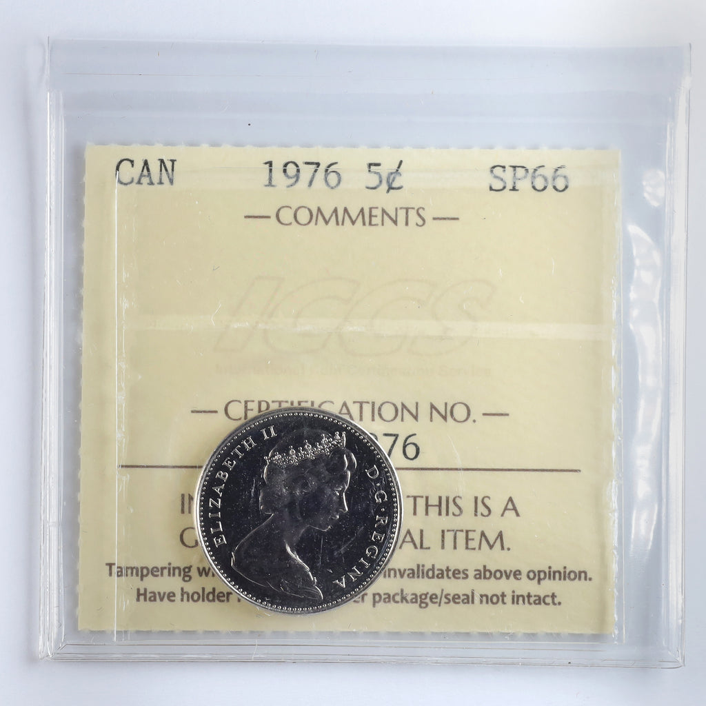 1976 Canada 5-cents ICCS Certified SP66