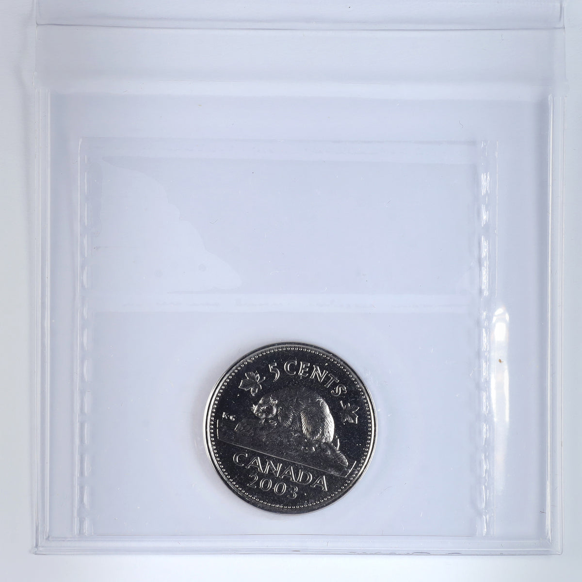 2003WP New Effigy Canada 5-cents ICCS Certified MS65 NBU