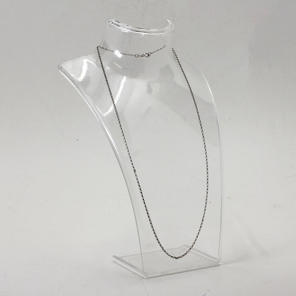 Sterling Silver Small Cable Link Necklace - 20"