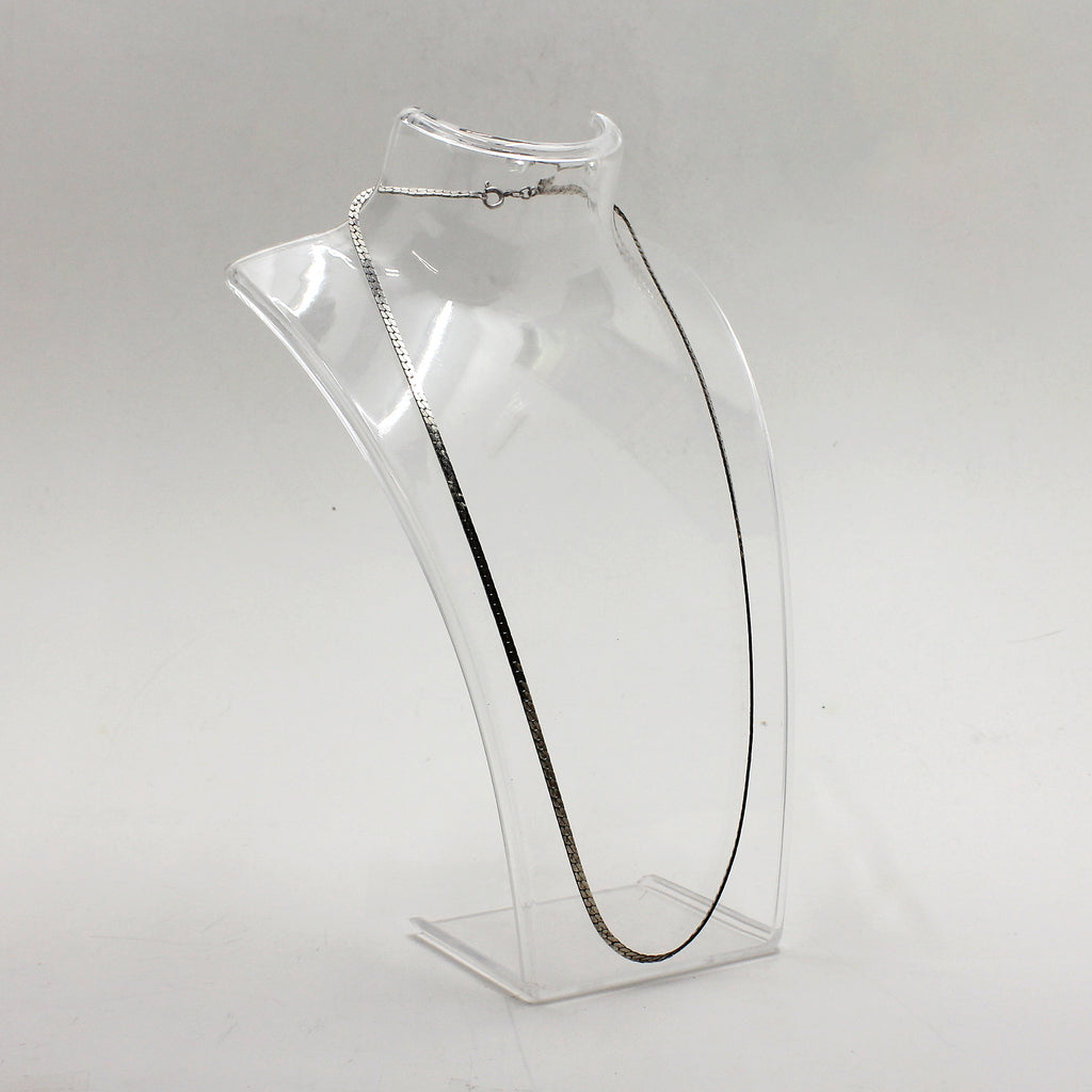 Sterling Silver Herringbone Necklace - 20"