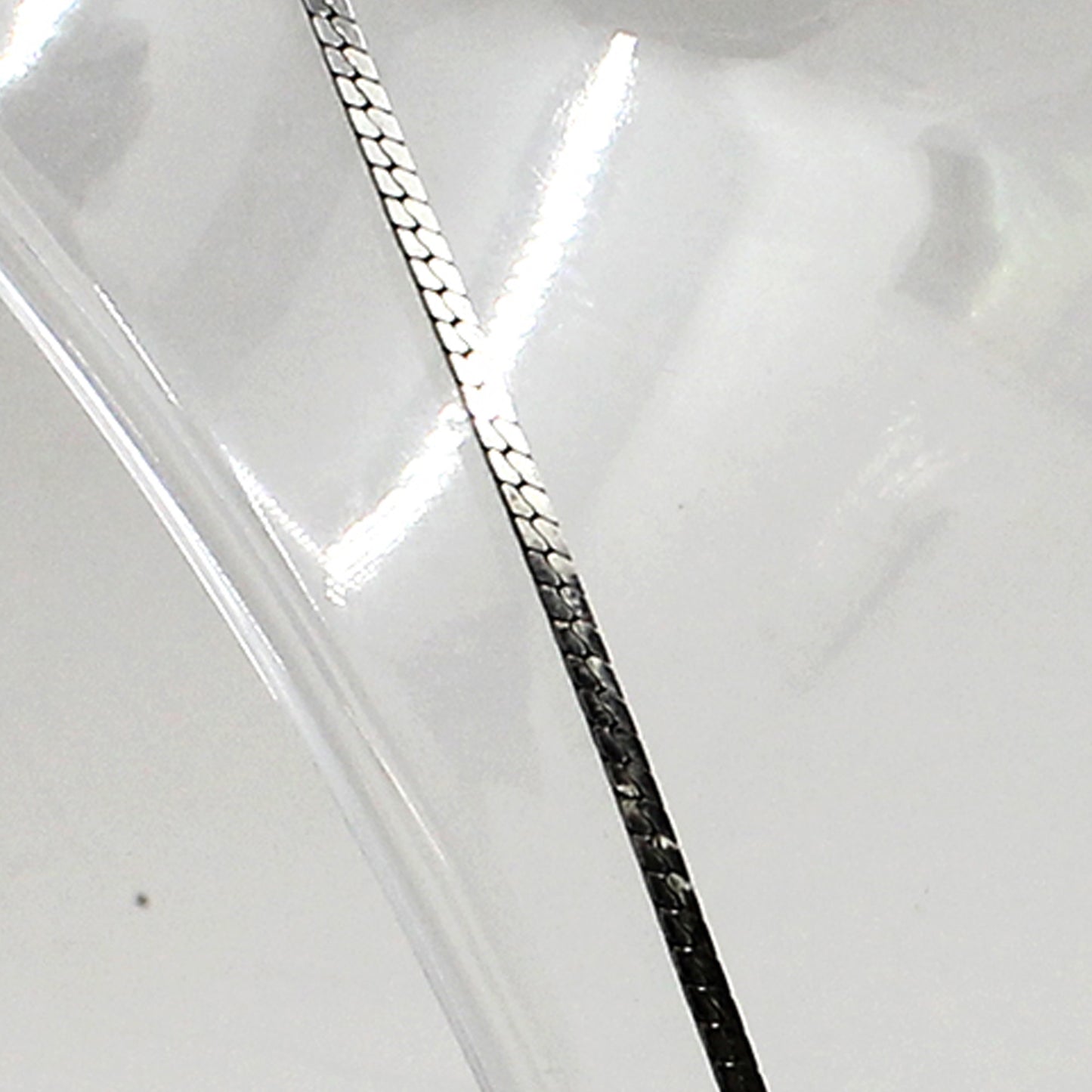 Sterling Silver Herringbone Necklace - 20"