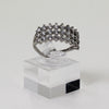 Sterling Silver Dainty Basket Weave Ring - 8