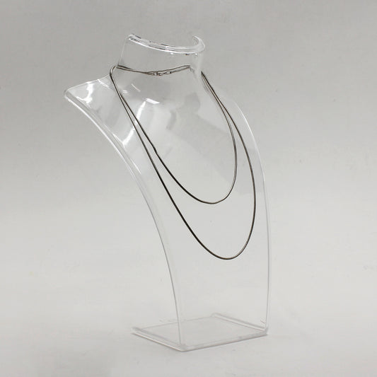 Sterling Silver Snake Link Necklace - 30"