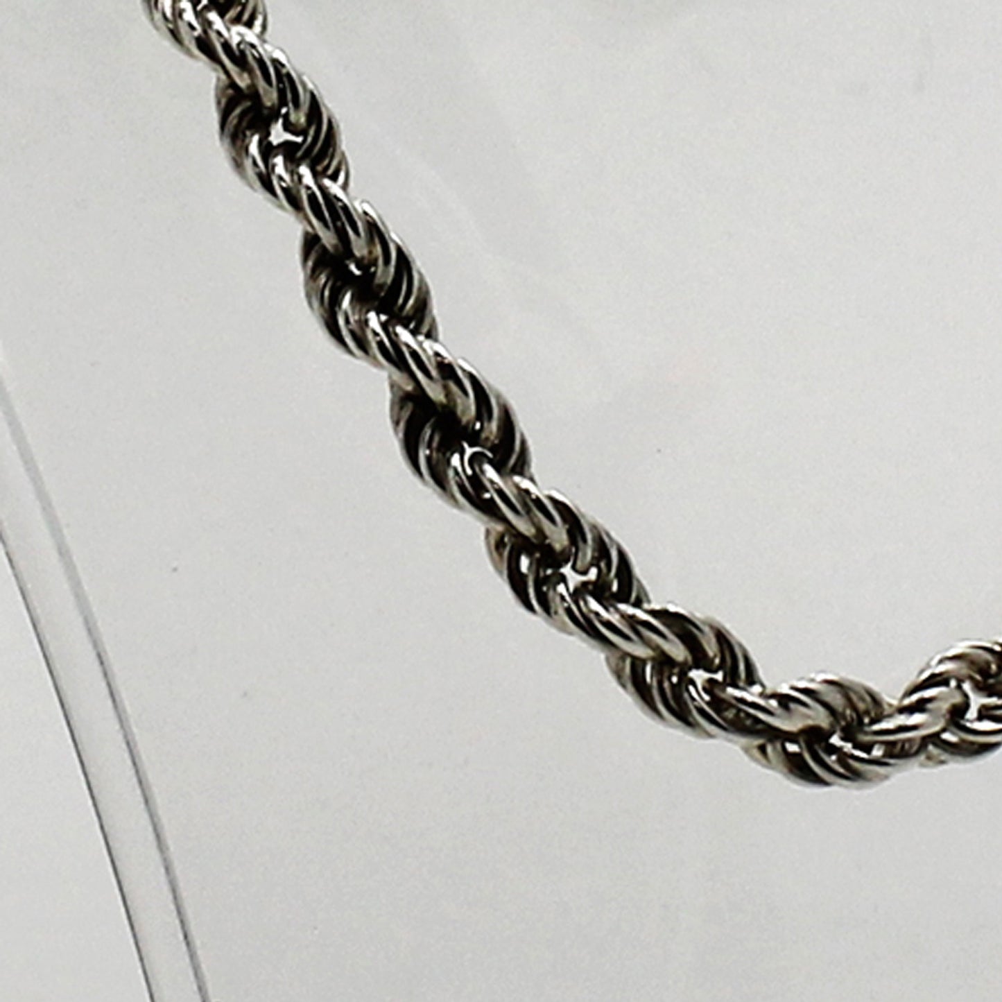 Sterling Silver Large Rope Necklace - 25"