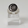 Sterling Silver 'PYRRHA' Crescent Moon Ring - 8