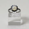 Sterling Silver Vintage-Style Halo Ring - 6 1/2