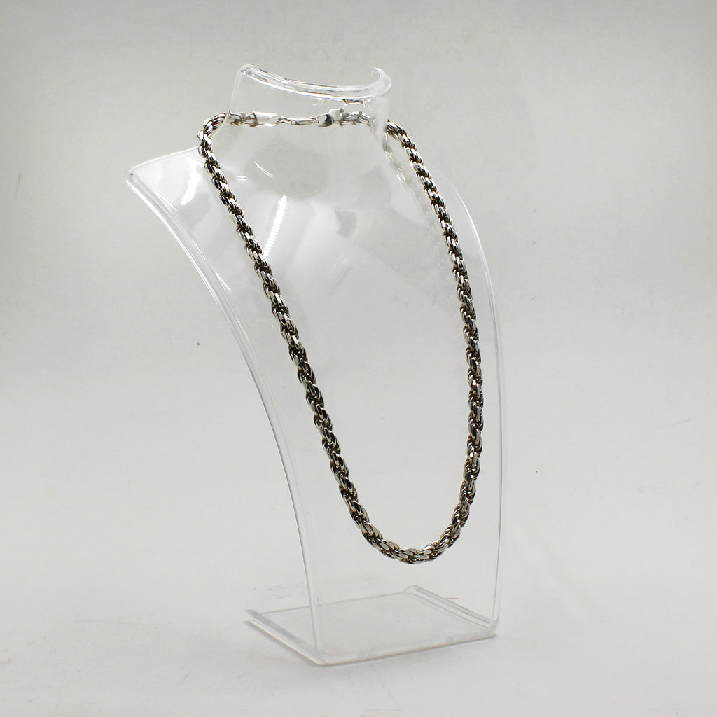 Sterling Silver Franco Link Necklace - 18.5"