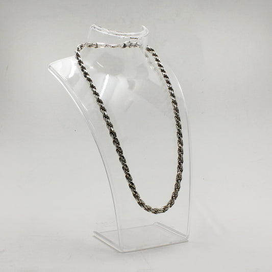 Sterling Silver Franco Link Necklace - 18.5"
