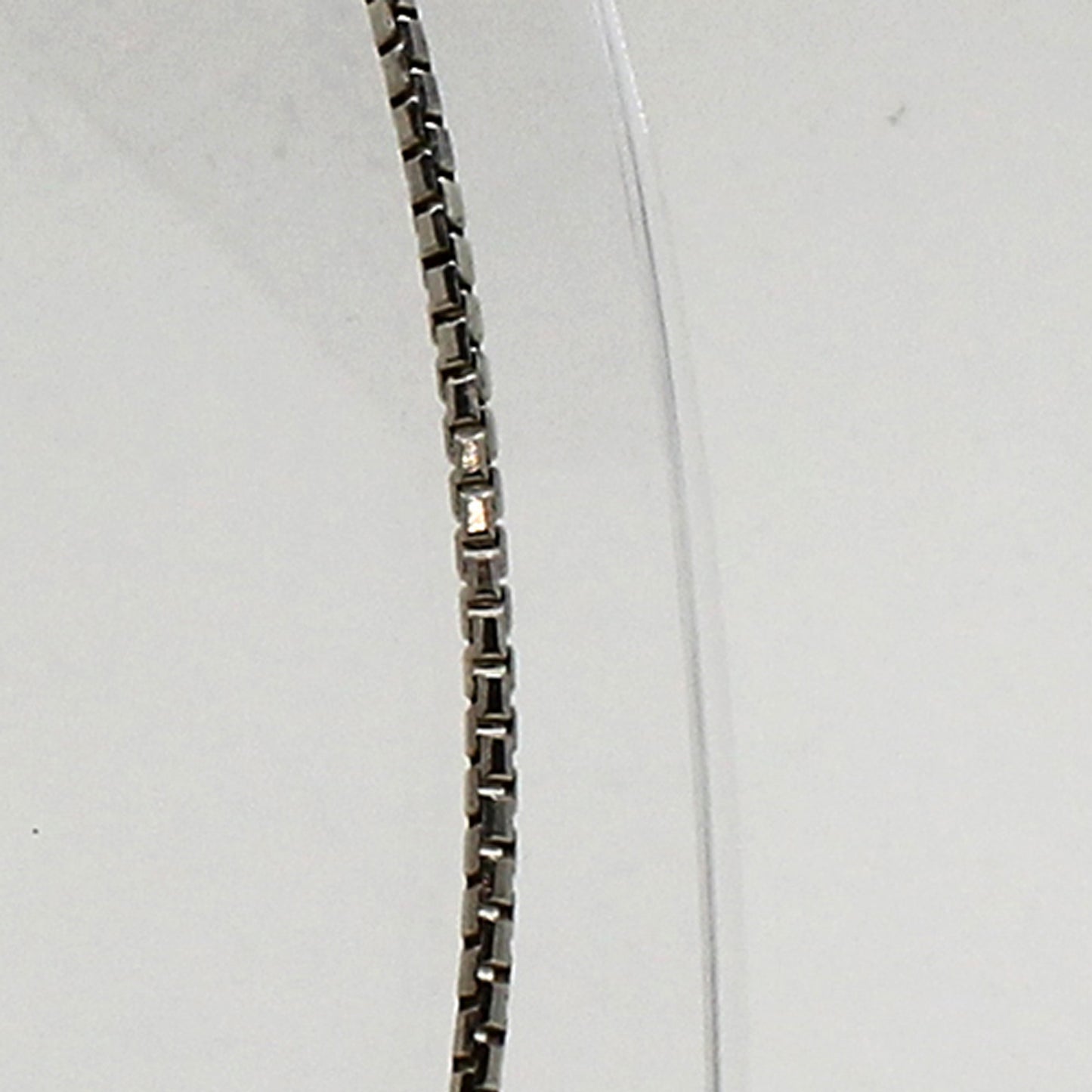 Sterling Silver Box Chain Necklace - 27.5"