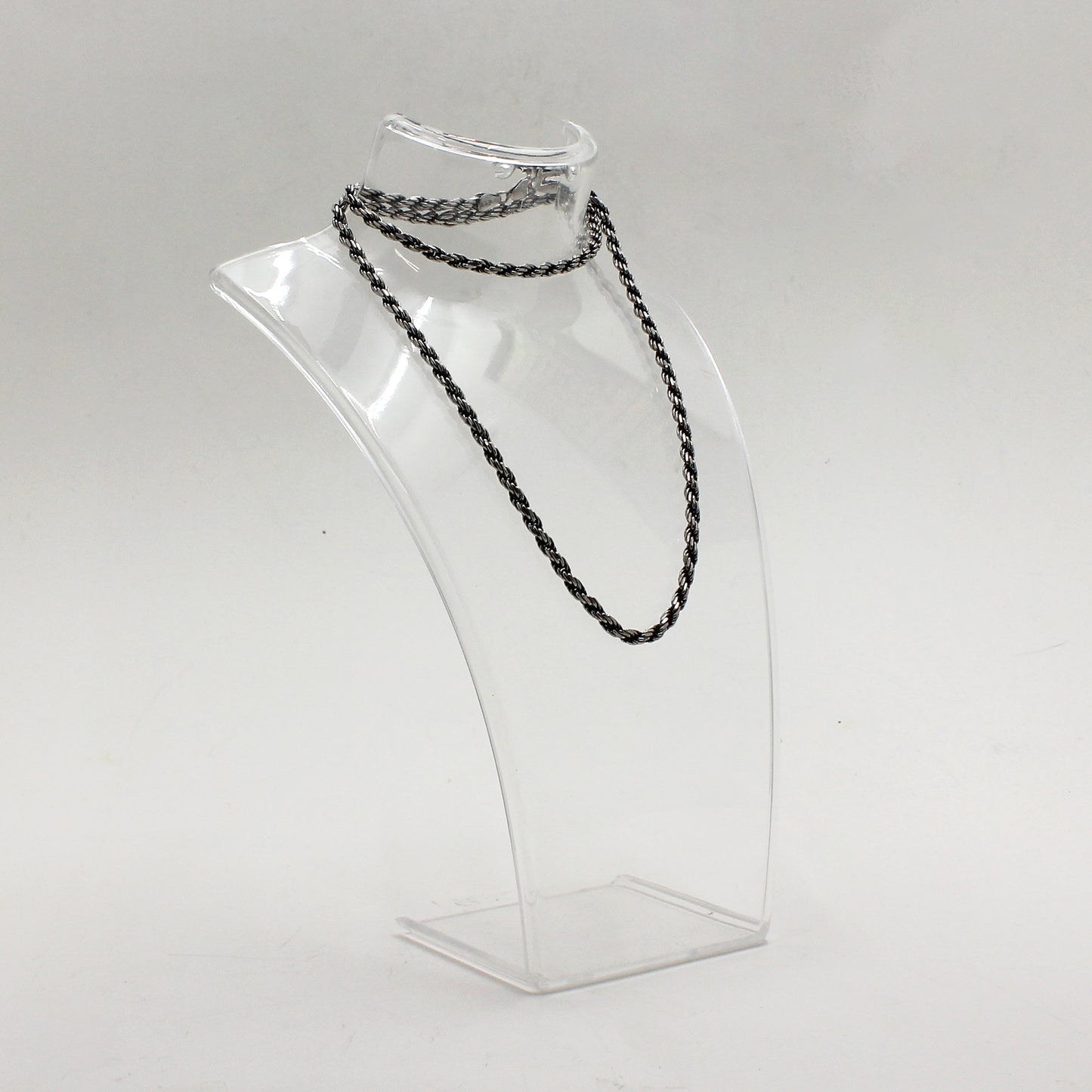 Sterling Silver Rope Link Necklace - 22"