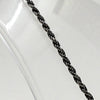 Sterling Silver Rope Link Necklace - 22"